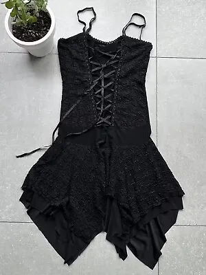 Miss Sixty Vintage Bondage Flare Dress Women’s Size M • $145