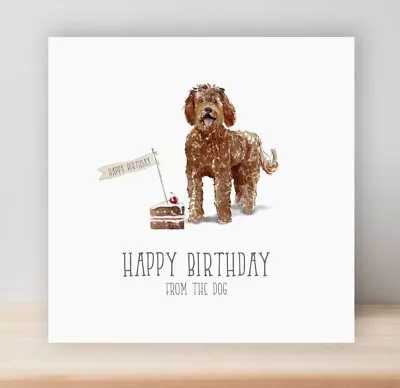 BIRTHDAY CARD From Dog Poop Picker Upper Sh*t Funny Cockapoo Pug Corgi LC1c • £2.99