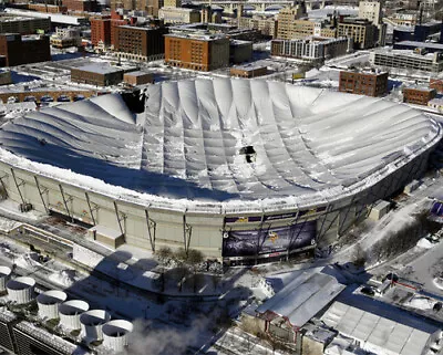 Minnesotan Vikings Metrodome Roof Collapse Photo • $12