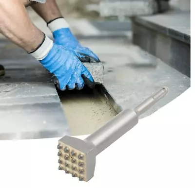 SDS PLUS Carbide Tipped 16Teeth Bush Hammer Chisel Bit For Cement Concrete Stone • £12.29