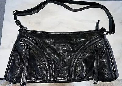 Joe's Crossbody Bag Black Leather Zip Pockets • $10