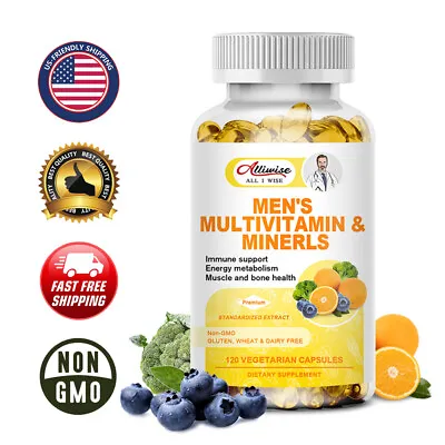 Multivitamin For Men Highest Potency Daily Mens Vitamins & Minerals Supplement • $13.99