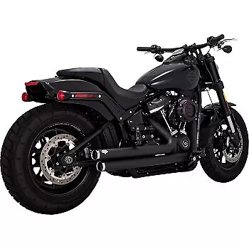 VANCE & HINES 47339 Black Big Shots Staggered Exhaust System For 86-17 Softail • $1149.99