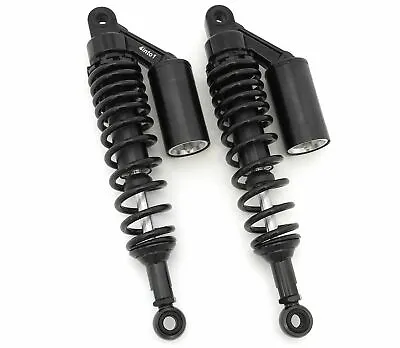 Black Remote Reservoir Motorcycle Shocks - Eye To Eye - 340mm 350mm For Kawasaki • $59.95