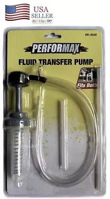 Fluid Transfer Pump Double Threaded For Quart & Gallon Container Gas Motor Oil • $14.99