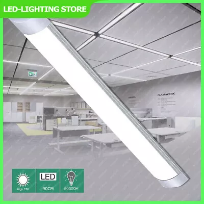 4FT 6FT 8FT LED Strip Lights Batten Tube Light Office Garage Ceiling Daylights • £12.59