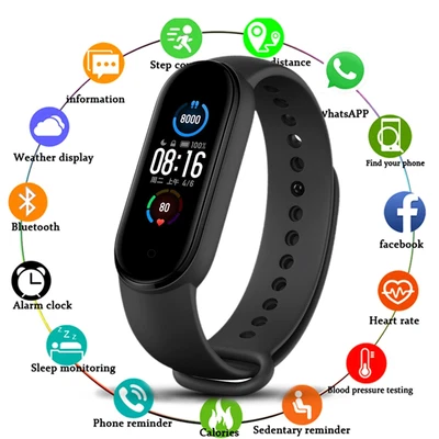 $18.99 • Buy Smart Watch Bracelet Women Men Kids Heart Rate Blood Pressure Monitor Waterproof