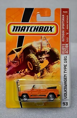2009 Matchbox /#93 Volkswagen Type 181 / Orange / Outdoor Sportsman • $4.99