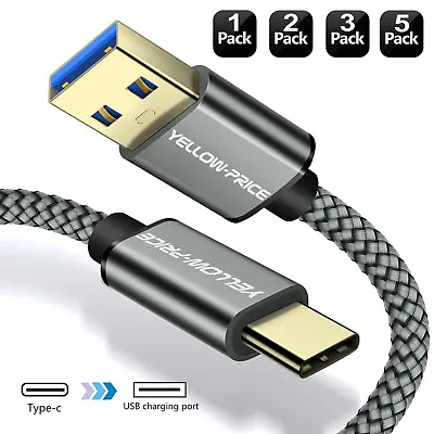 $13.29 • Buy Aluminum USB Type C Cable Nylon Braided 6FT USB 3.0 USB C Charger Cable, AU Lot
