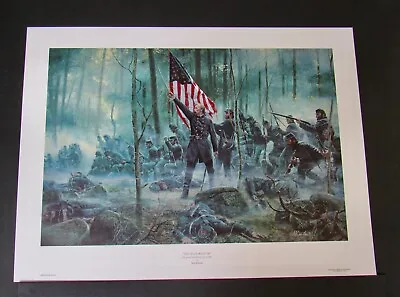 Mort Kunstler - Hero Of Little Round Top - MINT - Civil War Print - NEVER FRAMED • $965