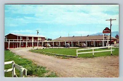 Kalispell MT-Montana San Rose Motel Exterior Vintage Postcard • $7.99