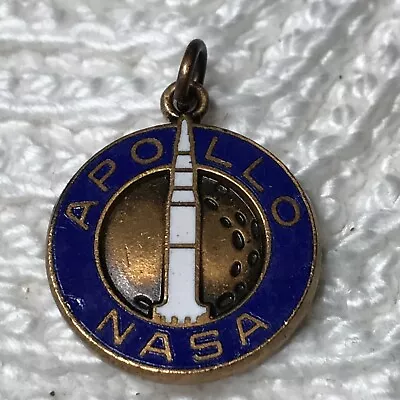 Vintage NASA Apollo 11 Launch Charm Pendent Crest Craft Rocket Space Ship • $19.99