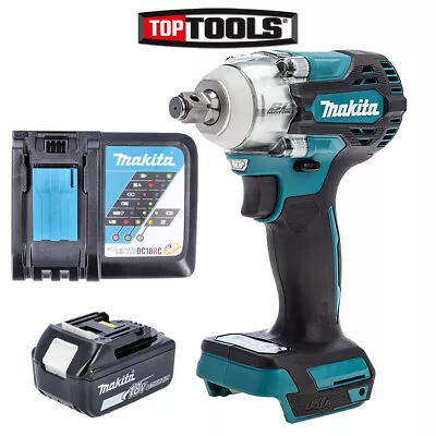 Makita DTW300 18V 1/2  Brushless Impact Wrench With 1 X 5.0Ah Battery & Charger • £287.97