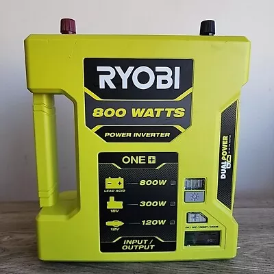 RYOBI ONE+ 18V 800 WATT POWER INVERTER RYI8030A DUAL POWER PORTS Unit Only #B9 • $70