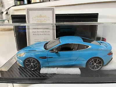 Frontiart 1:18 Aston Martin Vanquish Coupe Full Open Sky Blue 50 Pcs FA008-33 • $514.24