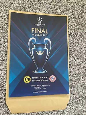 Bayern Munich V B. Dortmund Champions League Final 2013 Programme. • £4