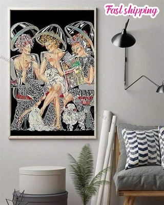 $15.32 • Buy Salon Ladies Hair Care Poster Wall Art Vertical