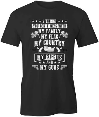 FAMILY FLAG COUNTRY RIGHTS TShirt Tee Short-Sleeved Cotton CLOTHING USA S1BSA37 • $15.99