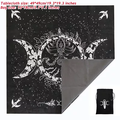 Altar Cloth Tarot Cards Bag Tablecloth Triple Goddess Wicca Props Velvet New • $13.05