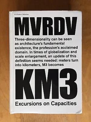 Mvrdv: Km3 : Excursions On Capacity Hardcover & PAL Format DVD Excellent Cond. • $48.99