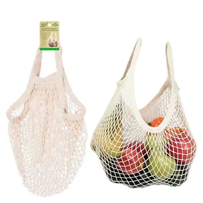 Mesh Net String Shopping Bags Cotton Eco Friendly Foldable Tote Reusable Grocery • $6.99