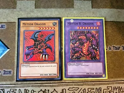 Yugioh Tcg Meteor Dragon + Meteor B. Dragon Prc1 Super 1st Edition  • $8