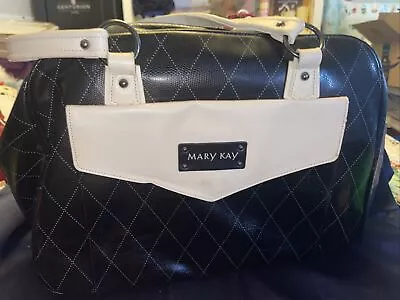 MARY KAY Tote Bag 2 Piece Starter Kit Black & Cream Travel Case Organizer • $18.99