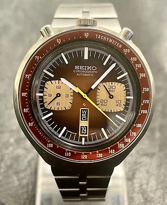 Seiko Bullhead Men's Vintage Watch Chronograph 6138-0040 Fully Serviced • $782.88