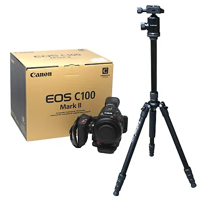 Canon C100 Mark II EOS Cinema Camera (EF-Mount) + Pro Tripod UK NEXT DAY DEL • £1893