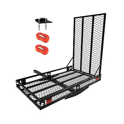 Goplus Hitch Mount Wheelchair Carrier Mobility Scooter Loading Ramp With 2 T... • $239.99