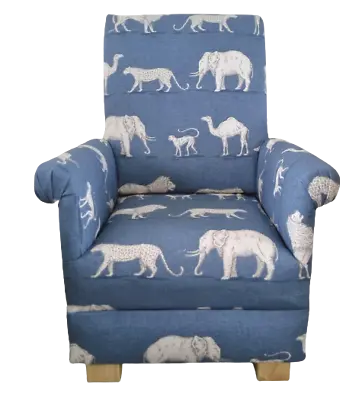 Safari Fabric Children's Chairs Armchairs Kids Boys Girls Animals Lions Monkeys • £119.95