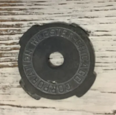 Vintage METAL 45 RPM Insert ADAPTER For 7  Vinyl Record - WEBSTER CHICAGO CORP • $5