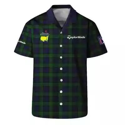 Masters Tournament Golf Hawaiian Shirt Sports Watch Tartan Plaid Hawaiian Shirt • $33.99