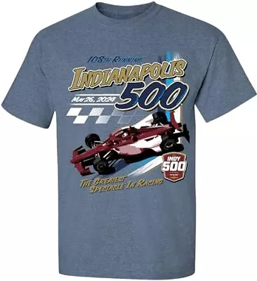 108th Indianapolis IndyCar 2024 Adult 500 Race 5.26.2024 Splash Shirt • $21.99