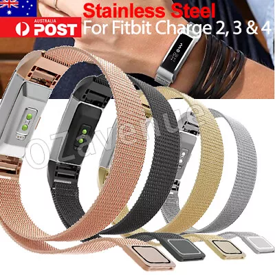 Fits Fitbit Charge 4 3 Band Strap Milanese Stainless Steel Replacement WristBand • $8.49