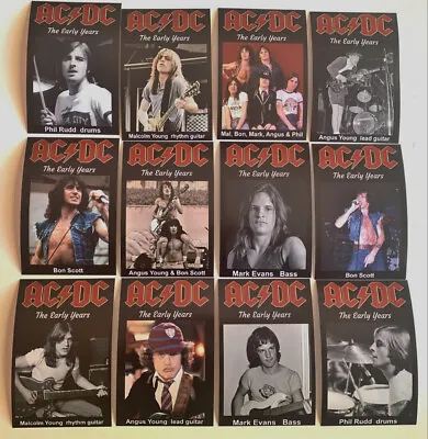 AC/DC The Early Years Bon Scott Fan Photo SET Of 12 • $25