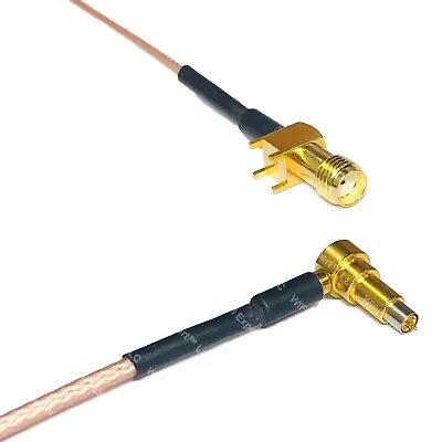 RG178 SMA Female PCB To MS-156 MALE ANGLE Coax RF Cable USA-Ship • $10.99