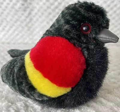 2001 K&M International Red-Winged Blackbird Plush Stuffed Animal Toy No Sound • $7.99