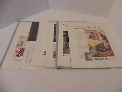 Vintage Automobile Magazine Print Ad Lot Of 6 • $5