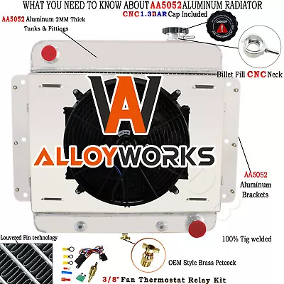 $209 • Buy 3 Row Radiator Shroud Fan Kits For Chevy II Nova 6 CyL & V8 Conversion 1962-1967