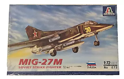 ITALERI MIG-27M Soviet Strike Fighter No 75 BRAND NEW SEALED 1/72 • $23.81