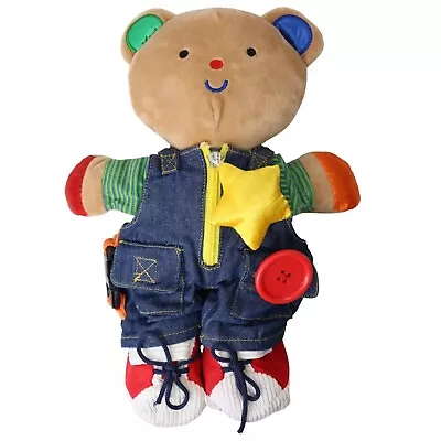 Melissa And Doug Ks Kids Teddy Wear Plush Learning Bear Buckles Ties Buttons • $11.98