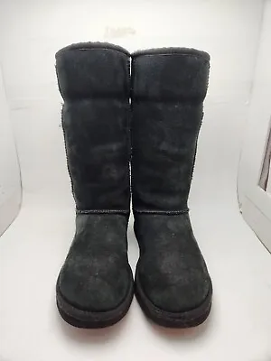 UGG AUSTRALIA 5815 CLASSIC TALL BLACK BOOTS SHOES Woman's Size 7 • $22.99