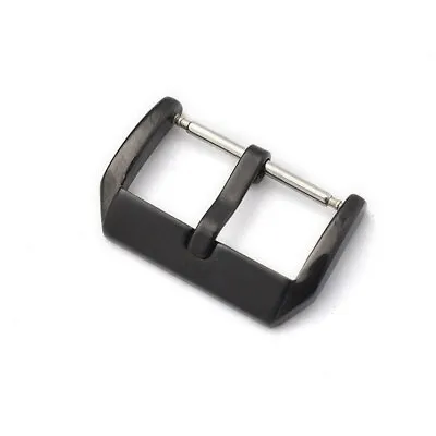 Solid Stainless Steel Buckle Glossy Brushed Watch Strap Metal Clasp 10-22mm 24mm • $8.45