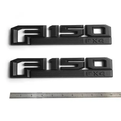 2x OEM Black F-150 Fx4 Emblem 3D Logo For F150 Fender Badge W Genuine Parts • $35.23