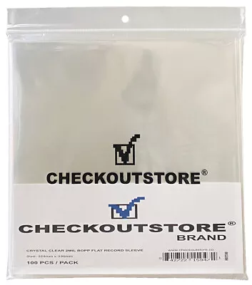 COS Clear Plastic BOPP For 12  LP Vinyl Record Album Covers (Outer Sleeves) • $16.95