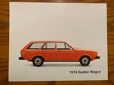 $4.99 • Buy 1974 Volkswagen Dasher Wagon Single Sheet Sales Brochure - Facts & Specification