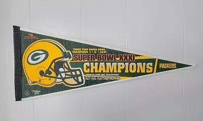 Vintage 1996 NFL Green Bay Packers Super Bowl XXXI Champions Pennant Wincraft  • $9.99