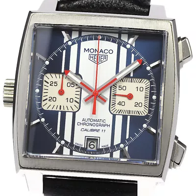 Auth Tag Heuer Watch Caw211d-0 Monaco Chronograph Steve Mcqueen Automatic F/s • $5509.37