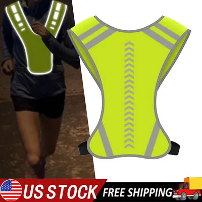 Safety Vest Reflective High Visibility Night Riding Vest For Outdoor Activities • $10.39